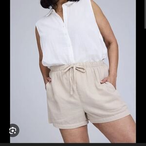Torrid Belle isle High Waist Tan Shorts